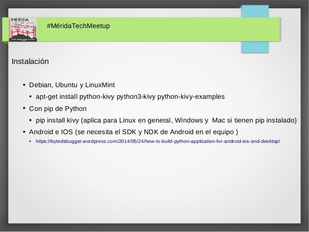 Desarrollo de aplicaciones multiplataforma con python y Kivy