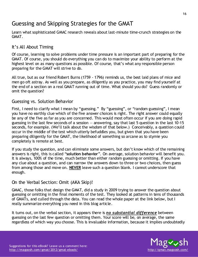 gmat essay examples