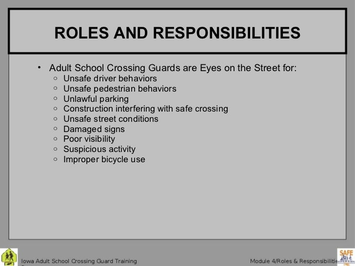 security officer duties and responsibilities