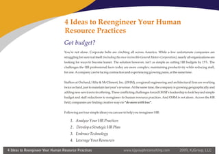 4 Ideas To Reengineer Your Hr Practices 09