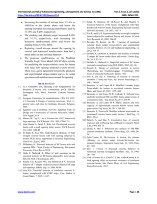Experimental and Analytical Investigation of Reinforced Concrete Beams ...