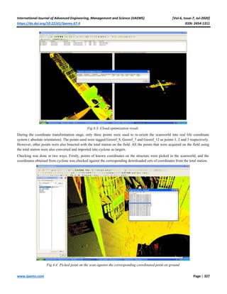 3d Modelling of Structures using terrestrial laser scanning technique | PDF