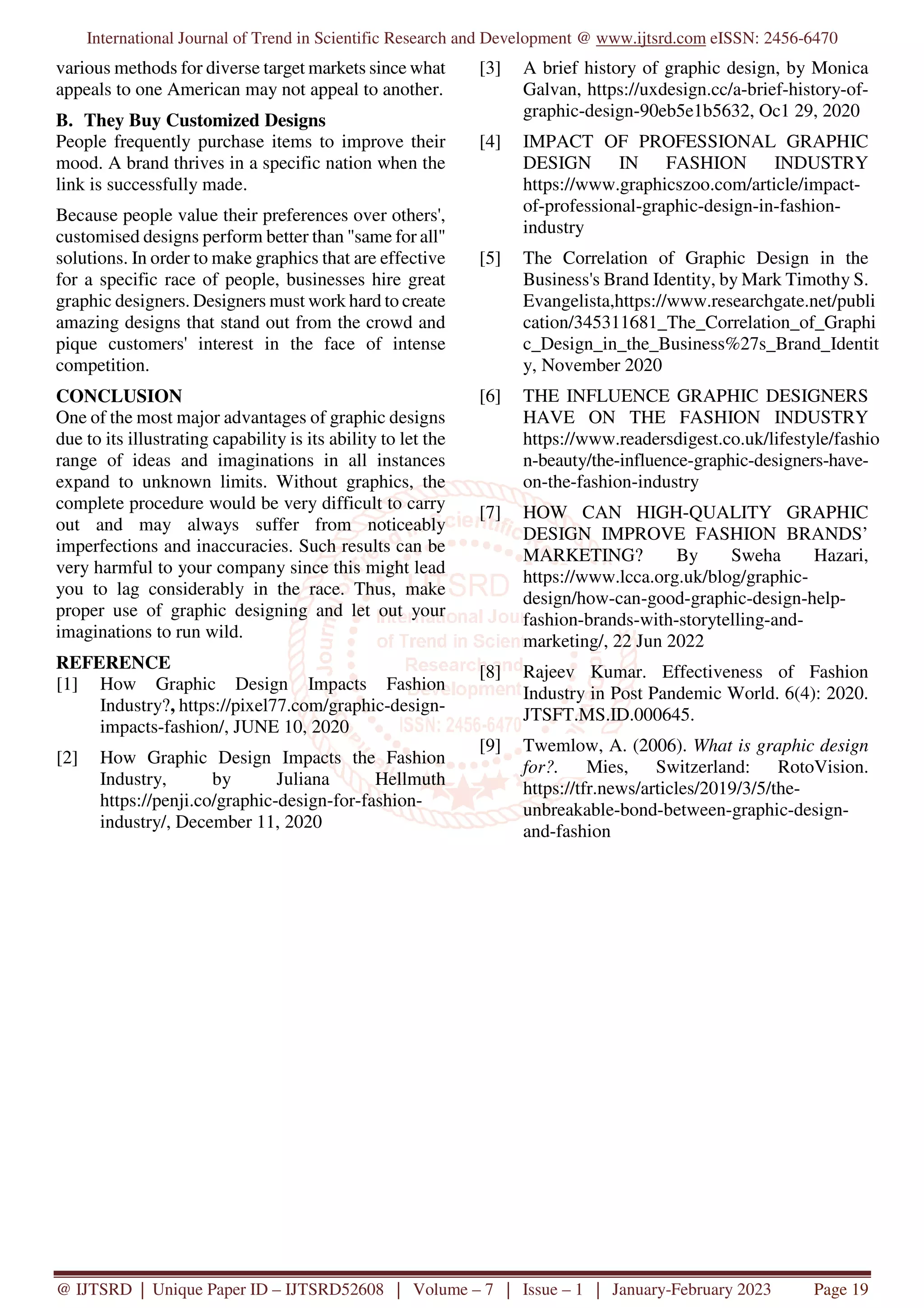 Impact of Graphic Design in Fashion Industry | PDF