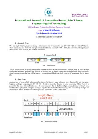4 implementation of various error detection and correction techniques ...