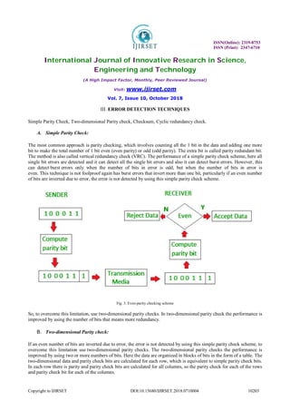 4 implementation of various error detection and correction techniques ...