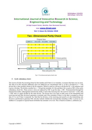 4 implementation of various error detection and correction techniques ...