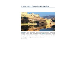 4 interesting facts_about_rajasthan