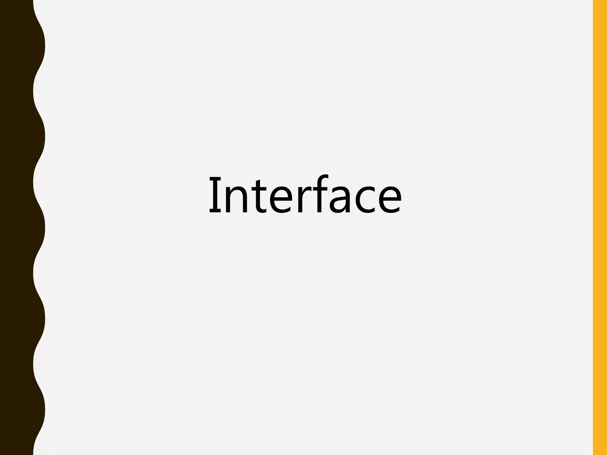 Java Interface | PPT