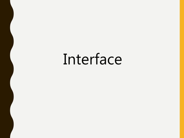 Java Interface | PPT