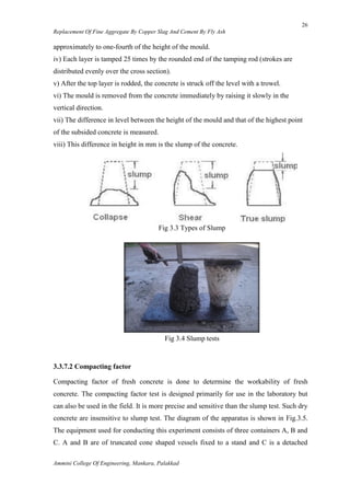 Partial replacement of Fine aggreggate by Copper Slag and Cement by Fly ...