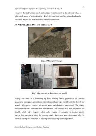 Partial replacement of Fine aggreggate by Copper Slag and Cement by Fly ...