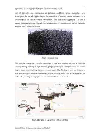 Partial replacement of Fine aggreggate by Copper Slag and Cement by Fly ...