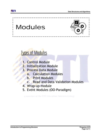 4 introduction to programming structure | PDF