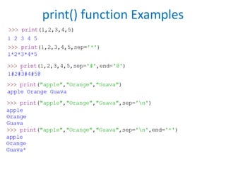 print() function Examples
 