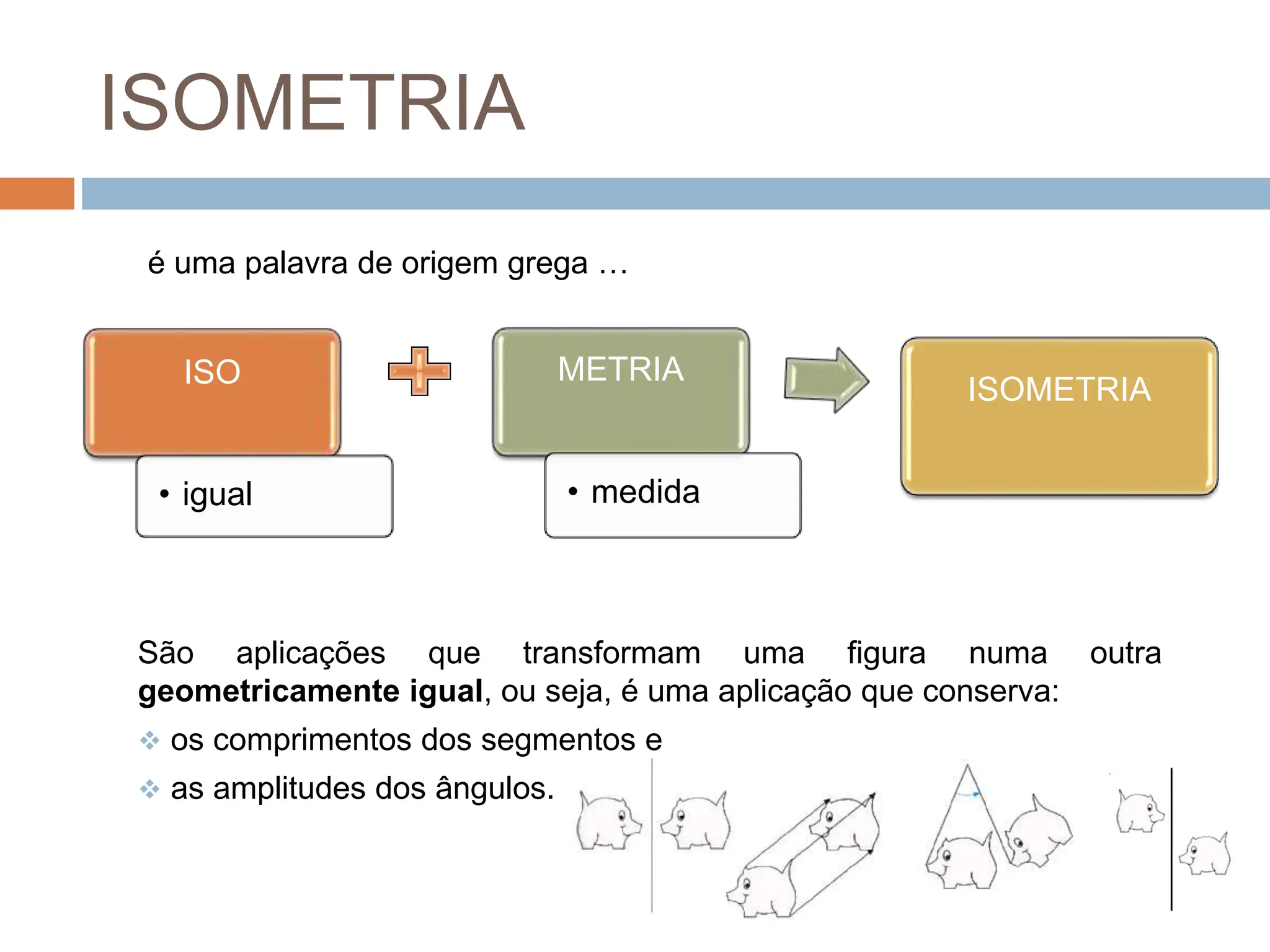 ISOMETRIAS: reflexão, translação, rotação e reflexão deslizante | PPTX