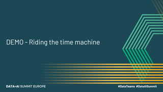 DEMO - Riding the time machine
 