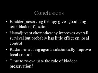ECCLU 2011 - N. James - Localised invasive bladder cancer - Radiotherapy