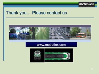 John Howe - Metrolinx - Smart Transportation: Strategic Approaches