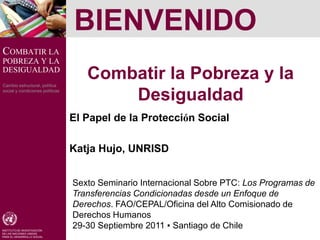 Combatir la pobreza y la desigualdad: el papel de la protección social ...