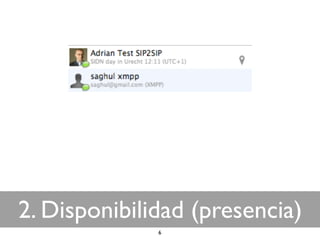 2. Disponibilidad (presencia)
              6
 