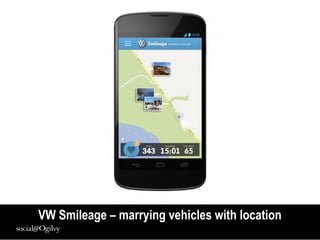 VW Smileage – marrying vehicles with location
 