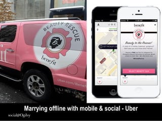 Marrying offline with mobile & social - Uber
 