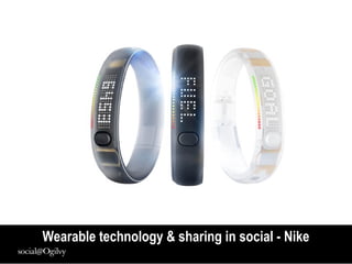 Wearable technology & sharing in social - Nike
 