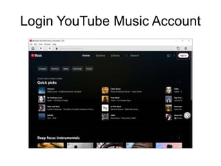 4kFinder YouTube Music Converter User Guide.ppt