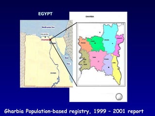 EGYPT Gharbia Population–based registry, 1999 – 2001 report 
