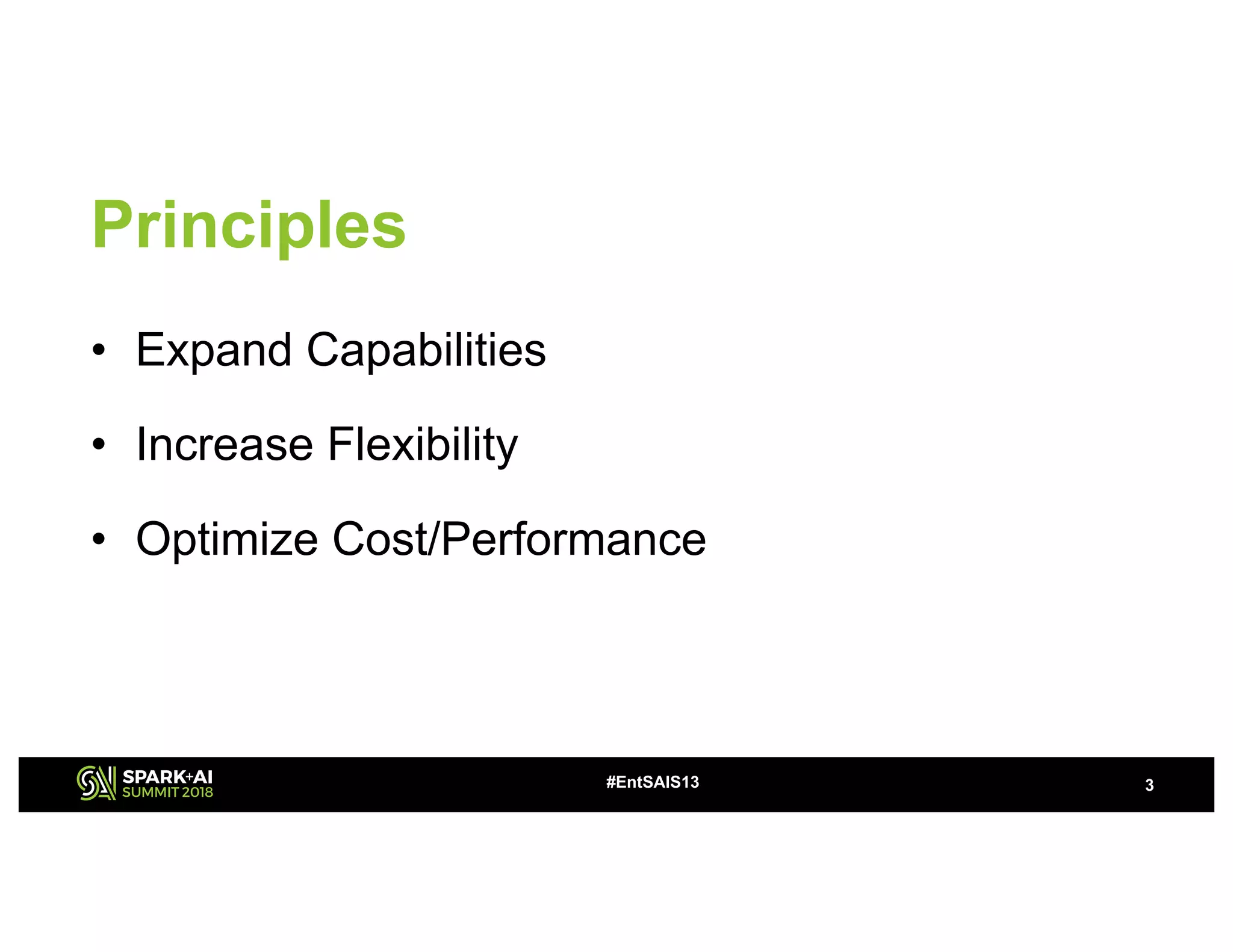 Principles
• Expand Capabilities
• Increase Flexibility
• Optimize Cost/Performance
3#EntSAIS13
 