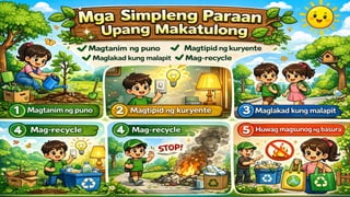 Mga Programa at Pagkilos ng Iba't Ibang Sektor para sa Pangangalaga ng Kapaligiran
