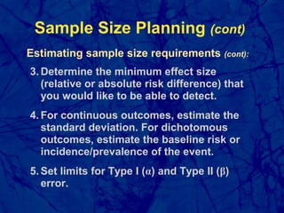 Sample size and power | PPT