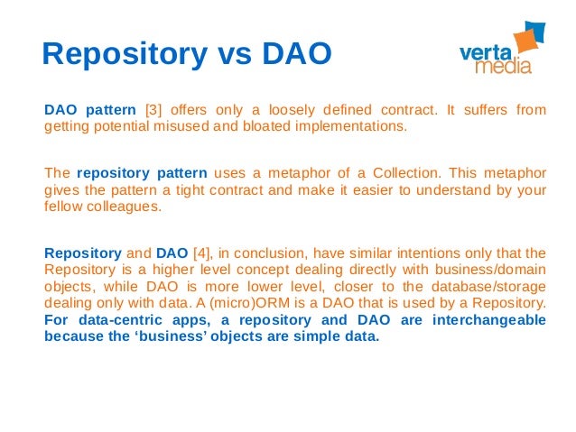 Repository Pattern Vs Dao | java scala lab 2016 григорий кравцов реализация и Repository Pattern Vs Dao | java scala lab 2016 григорий кравцов реализация и