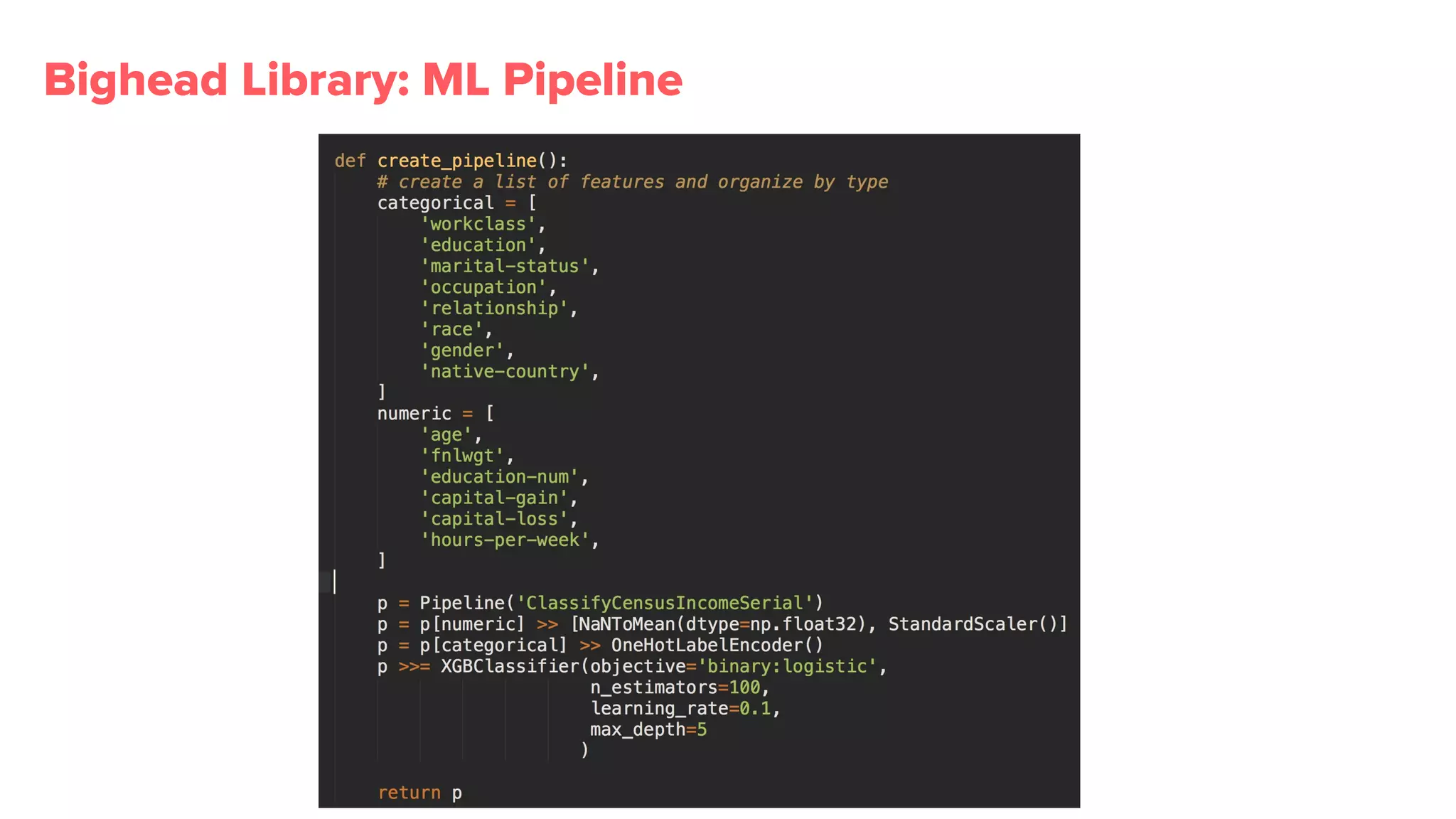 Bighead Library: ML Pipeline
 