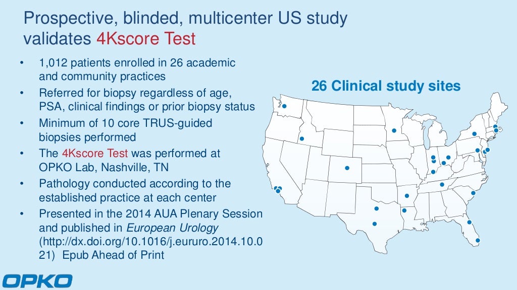 The 4Kscore® blood test for risk of aggressive prostate cancer