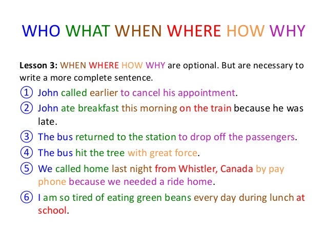 Lesson 2 - sentence structure - 20140428