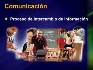 Comunicación Proceso de intercambio de información 