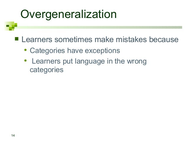 4 Learner Language Interlanguage