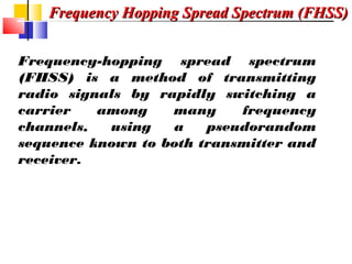 Topic: Spread Spectrum | PPT