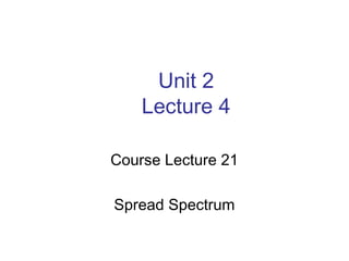 Topic: Spread Spectrum | PPT