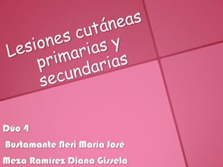 Dúo 4
Bustamante Neri María José
Meza Ramírez Diana Gissela
 
