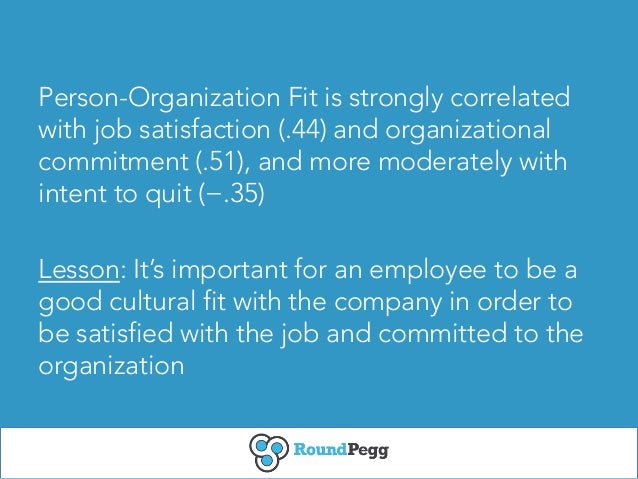 person organization fit