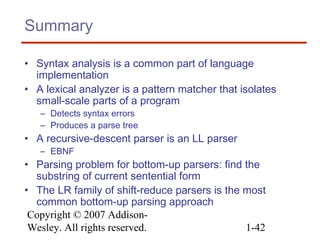 Substring Error Analysis 4 lexical and syntax | PPT
