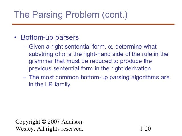 4 lexical and syntax right sentential form