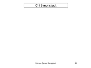 Chi è monster.it




Dott.ssa Daniela Ramaglioni   46
 