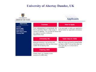 University of Abertay Dundee, UK 