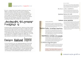 2
    linguagem gráfica . tipografia e cor




                                           comunicação gráfica
 