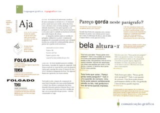 4
    linguagem gráfica . tipografia e cor




                                           comunicação gráfica
 