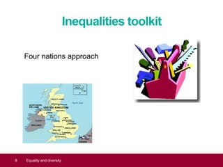 Inequalities toolkit
Four nations approach
8 Equality and diversity
 