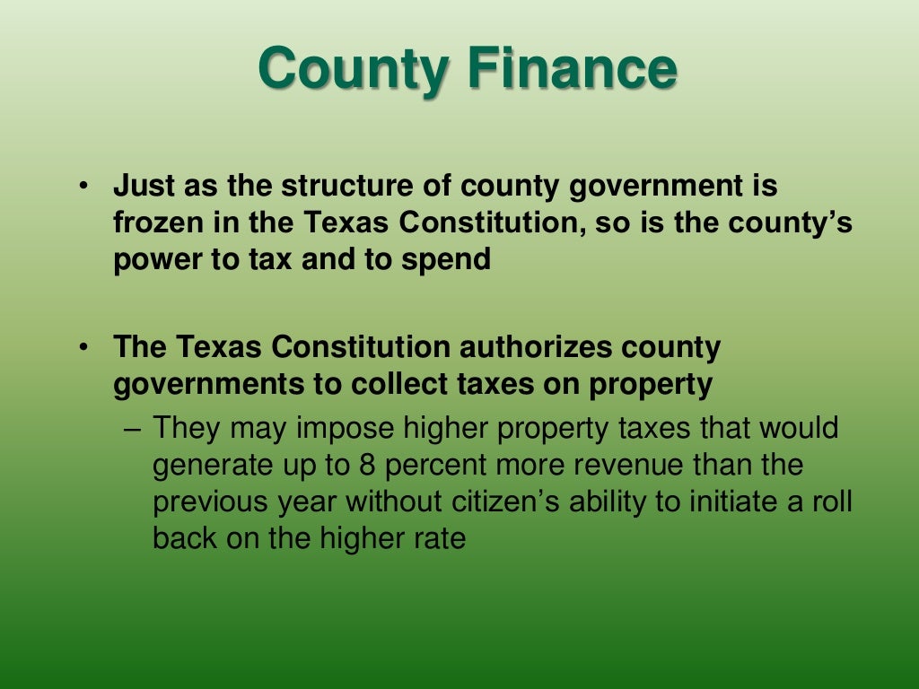 4 local government in texas